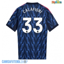 Camisa de time de futebol Arsenal Riccardo Calafiori #33 Replicas 2º Equipamento 2025-26 Manga Curta